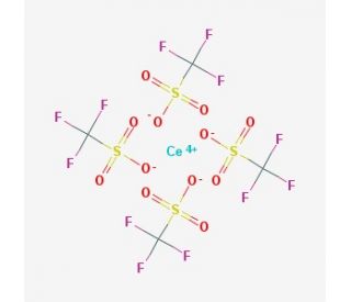 Cerium(IV) trifluoromethanesulfonate (CAS 107792-63-2) - chemical structure image