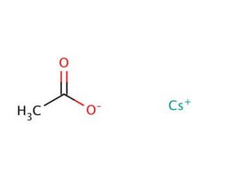 Cesium acetate (CAS 3396-11-0) - chemical structure image