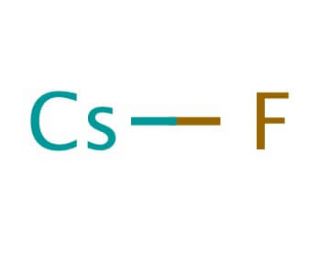 Cesium fluoride (CAS 13400-13-0) - chemical structure image