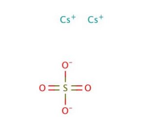 Cesium sulfate (CAS 10294-54-9) - chemical structure image