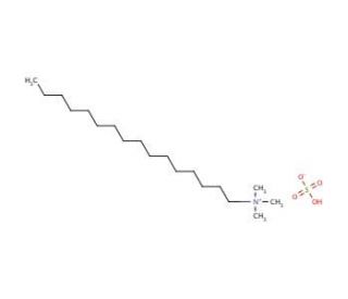 Cetyltrimethylammonium hydrogensulfate (CAS 68214-07-3) - chemical structure image