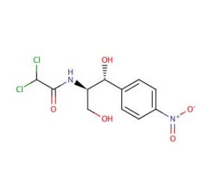 Chloramphenicol (CAS 56-75-7) - chemical structure image