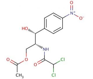 Chloramphenicol acetate - chemical structure image