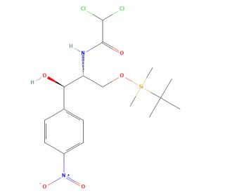 Chloramphenicol O-tert-Butyldimethylsilyl Ether (CAS 864529-25-9) - chemical structure image