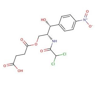 Chloramphenicol succinate - chemical structure image