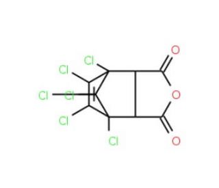 Chlorendic anhydride, 96%, may cont. up to 3% chlorendic acid (CAS 115-27-5) - chemical structure image