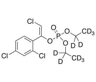 Chlorfenvinphos-d10(Mixture of cis-trans isomers) (CAS 1346606-54-9) - chemical structure image