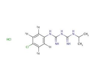 Chlorguanide-d4 Hydrochloride - chemical structure image