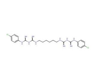 Chlorhexidine (CAS 55-56-1) - chemical structure image