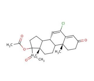 Chlormadinone Acetate (CAS 302-22-7) - chemical structure image