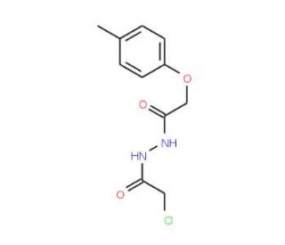 Chloro-acetic acid N&prime;-(2-p-tolyloxy-acetyl)-hydrazide (CAS 436095-87-3) - chemical structure image