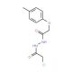 Chloro-acetic acid N′-(2-p-tolyloxy-acetyl)-hydrazide (CAS 436095-87-3) - chemical structure image