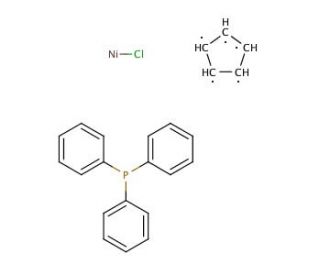 Chloro(cyclopentadienyl)(triphenylphosphine)nickel(II) (CAS 31904-79-7) - chemical structure image