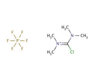 Chloro-N,N,N&prime;,N&prime;-tetramethyl-formamidinium Hexafluorophosphate (CAS 94790-35-9) - chemical structure image