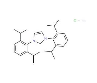 Chloro[1,3-bis(2,6-diisopropylphenyl)imidazol-2-ylidene]silver (CAS 873297-19-9) - chemical structure image