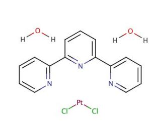 Chloro(2,2&prime;:6&prime;,2&Prime;-terpyridine)platinum(II) chloride dihydrate (CAS 151120-25-1) - chemical structure image