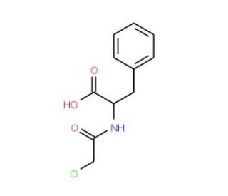 Chloroacetyl-D-Phenylalanine (CAS 137503-97-0) - chemical structure image