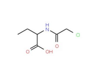 Chloroacetyl-DL-2-amino-N-butyric acid (CAS 67183-18-0) - chemical structure image