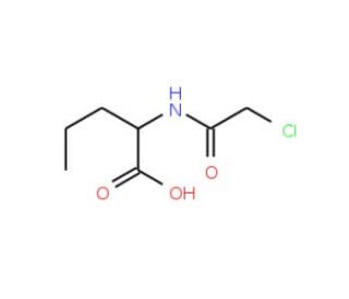 Chloroacetyl-DL-norvaline (CAS 6940-47-2) - chemical structure image