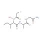 Chloroacetyl-HOLeu-Ala-Gly-NH2 (CAS 95602-96-3) - chemical structure image