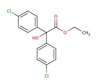 Chlorobenzilate (CAS 510-15-6) - chemical structure image
