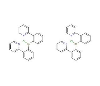 Chlorobis(2-phenylpyridine)rhodium(III) dimer (CAS 33915-80-9) - chemical structure image