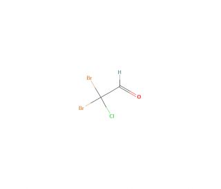 Chlorodibromoacetaldehyde (CAS 64316-11-6) - chemical structure image
