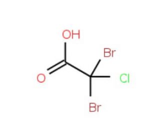 Chlorodibromoacetic acid (CAS 5278-95-5) - chemical structure image