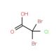 Chlorodibromoacetic acid (CAS 5278-95-5) - chemical structure image