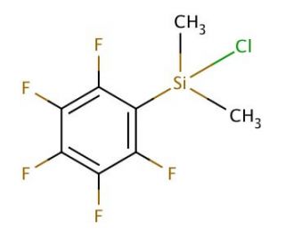 Chlorodimethyl(pentafluorophenyl)silane (CAS 20082-71-7) - chemical structure image