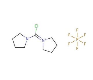 Chlorodipyrrolidinocarbenium hexafluorophosphate (CAS 135540-11-3) - chemical structure image