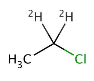 Chloroethane-1,1-d2 (CAS 3652-86-6) - chemical structure image