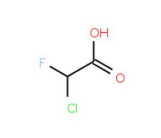 Chlorofluoroacetic acid (CAS 471-44-3) - chemical structure image