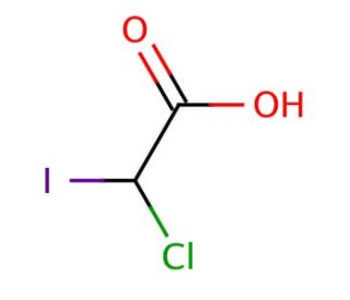 Chloroiodoacetic acid (CAS 53715-09-6) - chemical structure image