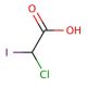 Chloroiodoacetic acid (CAS 53715-09-6) - chemical structure image