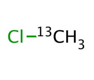 Chloromethane-13C (CAS 19961-13-8) - chemical structure image