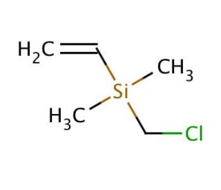 (Chloromethyl)dimethylvinylsilane (CAS 16709-86-7) - chemical structure image