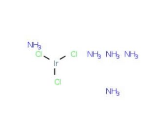 Chloropentaammineiridium(III) chloride, Ir 49.6% min (CAS 15742-38-8) - chemical structure image