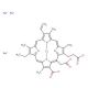 Chlorophyllin sodium copper salt 的分子结构, CAS编号: 11006-34-1 Chlorophyllin sodium copper salt (CAS 11006-34-1) - chemical structure image
