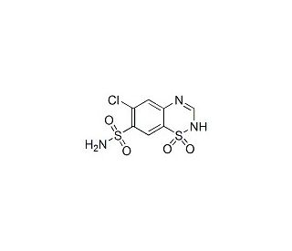 Chlorothiazide (CAS 58-94-6) - chemical structure image