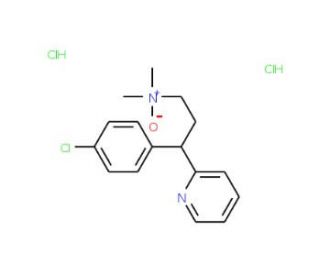 Chlorpheniramine N-Oxide Dihydrochloride (CAS 120244-82-8) - chemical structure image