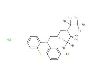 Chlorproethazine-d10 Hydrochloride (CAS 4611-02-3 (unlabeled)) - chemical structure image