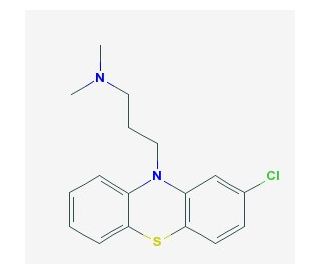 Chlorpromazine (CAS 50-53-3) - chemical structure image