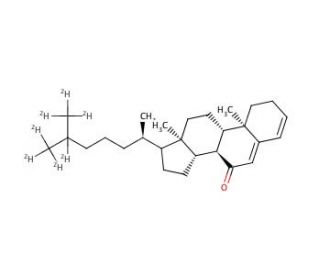 Cholesta-3,5-diene-7-one-25,26,26,26,27,27,27-d7 - chemical structure image