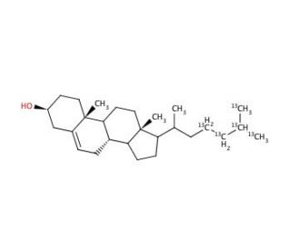 Cholesterol-13C5 (CAS 150044-24-9) - chemical structure image