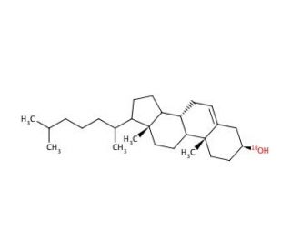 Cholesterol-3-18O (CAS 59613-51-3) - chemical structure image
