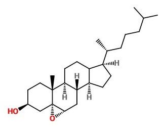 Cholesterol 5&alpha;,6&alpha;-epoxide (CAS 1250-95-9) - chemical structure image