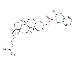 Cholesteryl coumarin-3-carboxylate - chemical structure image