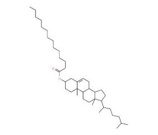 Cholesteryl myristate tetradecanoate (CAS 1989-52-2) - chemical structure image