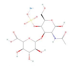 Chondroitin Sulfate, Bovine (CAS 9007-28-7) - chemical structure image